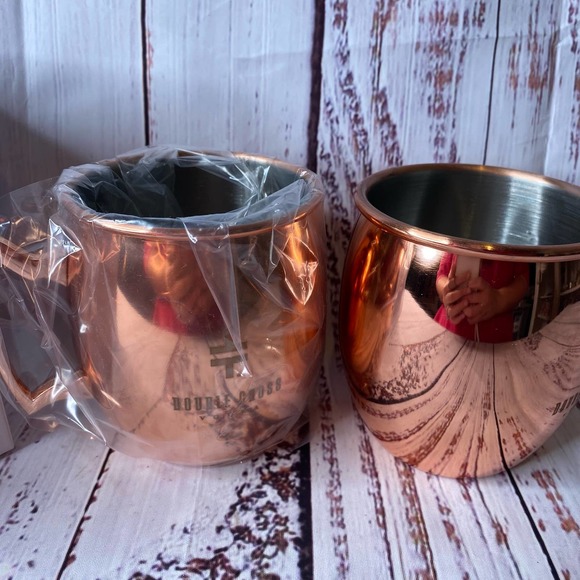 Brass Moscow Double Cross Vodka Mugs (set of 2) - Picture 3 of 6
